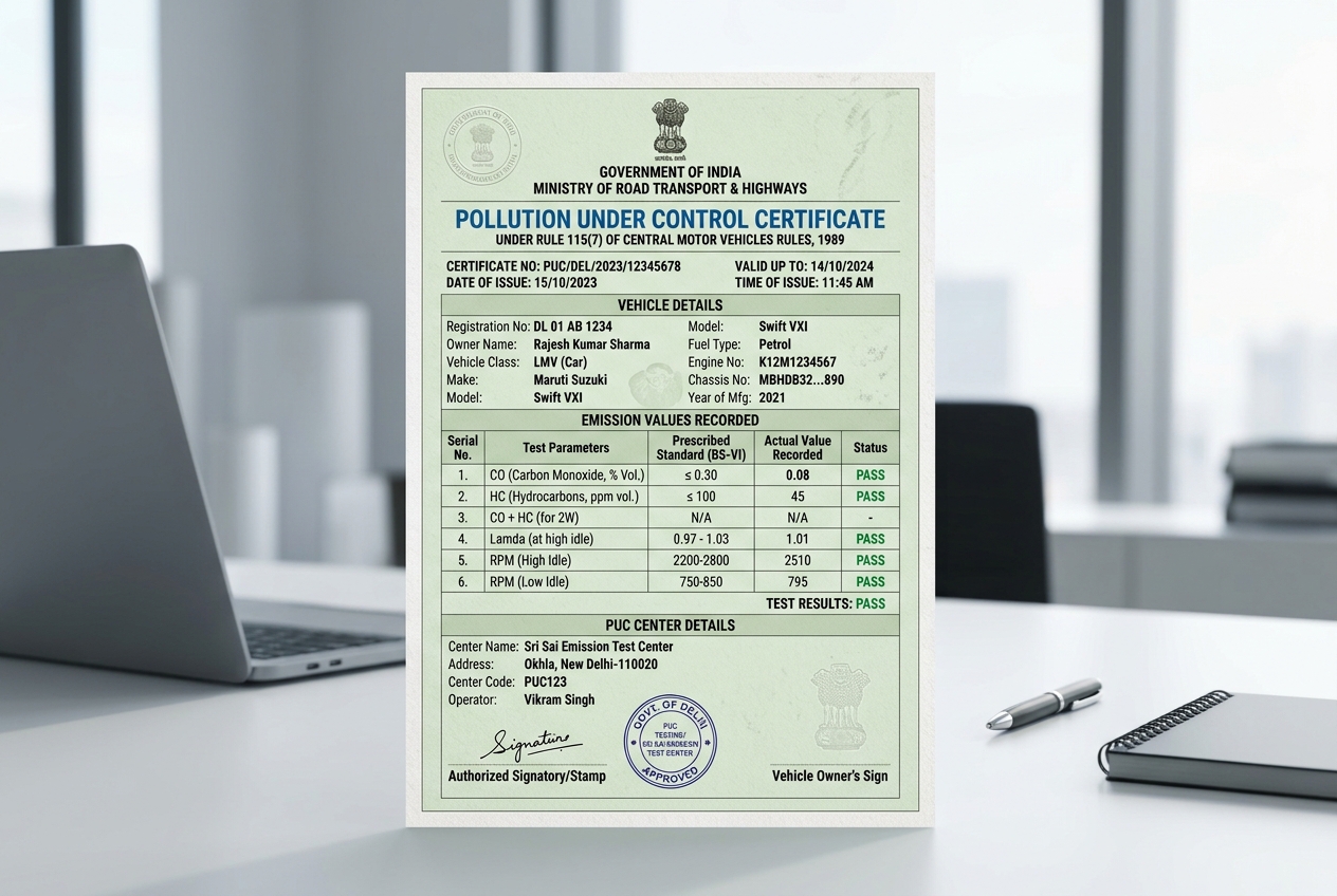 PUC Certificate
